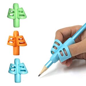 koabbit pencil gripper kids/toddler handwriting aid tools for beginners,pencil holder for preschooler 2-4 years learning to write for children’s training pen holding posture correction tools(3 pack)