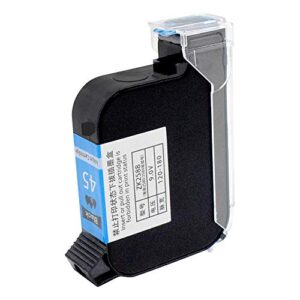 toauto original portable ink cartridge quick-dry replacement 42ml ink cartridge for handheld inkjet printer coding machine（black）