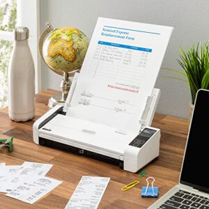 Doxie Pro DX400 - Wired Document Scanner and Receipt Scanner for Home and Office. The Best Desktop Scanner, Small Scanner, Compact Scanner, Duplex Scanner (Two Sided Scanner), for Windows and Mac