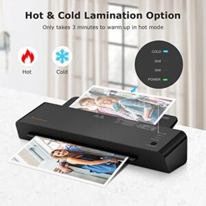 Laminator, 13 Inches Thermal Laminating Machine for A3/A4/A6, 4 in 1 Bonsaii Personal Hot and Cold Laminator with Cutter, Paper Trimmer and 25 Pouches, for Office/School/Home Use, L311-A