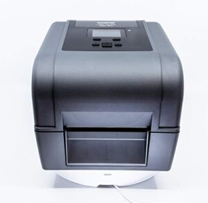 brother td-4650tnwb 4-inch thermal transfer desktop network barcode and label printer for labels and barcodes, 203 dpi, 8 ips, standard usb 2.0, serial, ethernet lan, built-in wi-fi® and bluetooth®