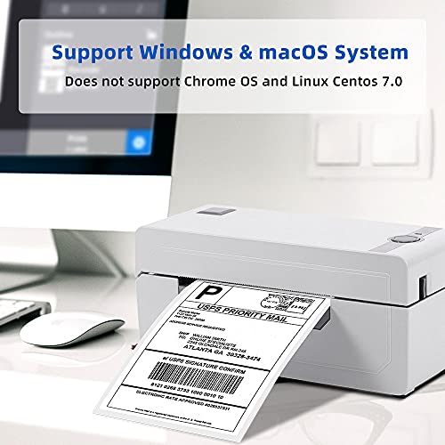 Shipping Label Printer for Shipping Packages, Thermal Label Printer 4x6 Label Printer for Small Business, Compatible with UPS, USPS, Etsy, Shopify, Amazon, FedEx, Ebay, and More on Windows & Mac