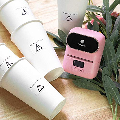 Phomemo M110 Bluetooth Label Maker with 3 Rolls 1.57"x1.18"(40x30mm) Thermal Labels- Thermal Label Maker Printer Apply to Labeling, Office, Cable, Retail, Barcode, Compatible with Android & iOS