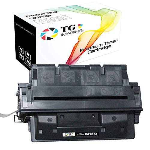 (1-Pack, Super High Yield) TG Imaging Compatible Toner Cartridge Replacement for HP 27X C4127X use in HP Laser Jet 4000 4000N 4000T 4050 4050N LBP-1760 Printer (10,000 Pages)