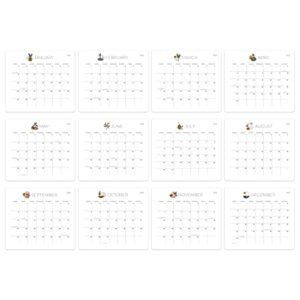 Beautiful 2023 Magnetic Fridge Calendar - Runs Until July 2024 - The Perfect Monthly Calendar With Abstract Designs for Easy Planning