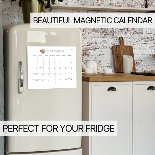 Beautiful 2023 Magnetic Fridge Calendar - Runs Until July 2024 - The Perfect Monthly Calendar With Abstract Designs for Easy Planning