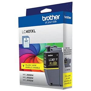 Brother Genuine LC401XLY High Yield Yellow Ink Cartridge