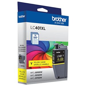 Brother Genuine LC401XLY High Yield Yellow Ink Cartridge