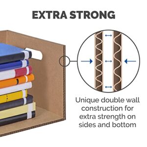 Bankers Box SmoothMove Classic Medium Moving Boxes, 8 Pack, Tape-Free Assembly, Easy Carry Handles, 18" x 15" x 14"