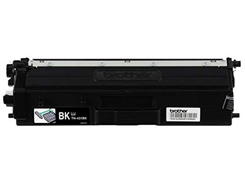 Brother Genuine TN431BK 2-Pack Standard Yield Black Toner Cartridge with Approximately 3,000 Page Yield/Cartridge