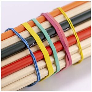 officemate assorted size and color rubber bands, 4 oz (82025)