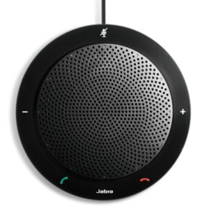 Jabra Speak 410 Corded Speakerphone for Softphones – Easy Setup, Portable USB Speaker for Holding Meetings Anywhere with Outstanding Sound Quality