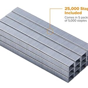Bostitch Office Standard Staples, 1/4" Length,Full Strip Staples, 5000 Per Box, 5-Pack