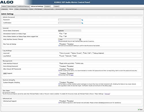 Algo 8180G2 IP Paging and SIP Loud Ringer Audio Alerter (8180 G2)