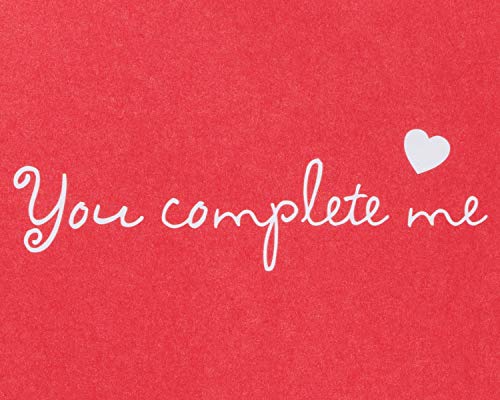 Papyrus Romantic Card (You Complete Me)