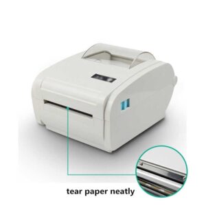 ZSEDP Shipping Label 4 Inch Barcode Sticker 40-110mm USB Thermal Printer for Windows OS Android iOS