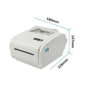 ZSEDP Shipping Label 4 Inch Barcode Sticker 40-110mm USB Thermal Printer for Windows OS Android iOS