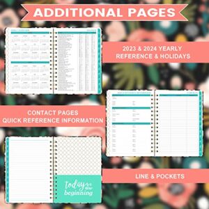 Planner 2023-2024 - 2023-2024 Weekly Monthly Planner, July 2023-June 2024, 6.4'' x 8.5'' Academic Planner 2023-2024 with Thick Paper, Pocket, Tabs