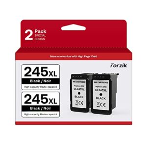 245xl ink cartridge for canon pg-245xl 2 pack, higher yield compatible with canon pixma mx490 mx492 mg2522 ts3100 ts3122 ts3300 ts3322 ts3320 tr4500 tr4520 tr4522 mg2500 printer