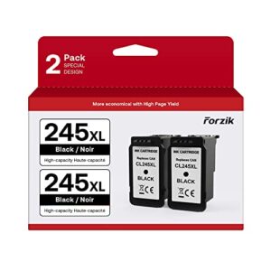 245XL Ink Cartridge for Canon PG-245XL 2 Pack, Higher Yield Compatible with Canon Pixma MX490 MX492 MG2522 TS3100 TS3122 TS3300 TS3322 TS3320 TR4500 TR4520 TR4522 MG2500 Printer