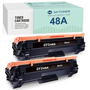 48a cf248a-mytoner compatible toner cartridge replacement for hp 48a cf248a m15w m29w m31w printer ink(black, 2-pack)
