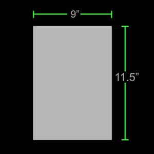 Apache Laminating Pouches 5 mil, for 8.5 x 11 inch Letter Size Paper 9 x 11.5 inch Sheets, 300 Pack