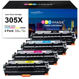 gpc image remanufactured toner cartridge replacement for hp 305x 305a ce410x compatible with laserjet pro 400 color m451dw m451dn m451nw mfp m475dw m475dn m375nw printer(black, cyan, magenta, yellow)