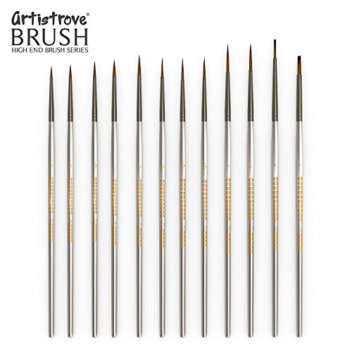 The Official Paint by Numbers Brush by Artistrove - 12 Amazing Fine Detailing Paint Brushs for Adults with a Need for Precision, Get Your Set of The Master Class Brushes to Perfect Your Passion!