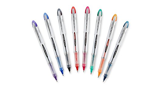 uniball Vision Elite Rollerball Pens with 0.8mm Bold Point, Black, 12 Count