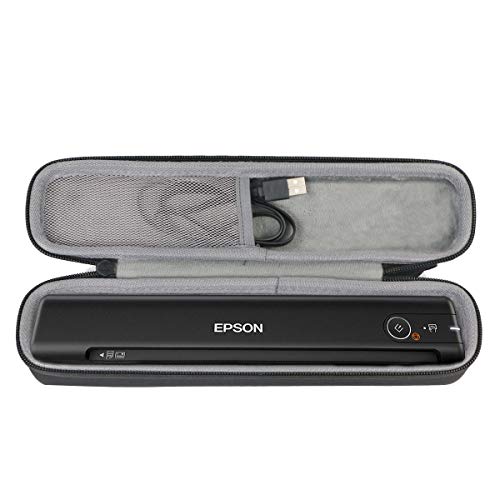 co2CREA Hard Travel Case Replacement for Epson Workforce ES-50 ES-60W DS-70 DS-80 Portable Sheet-fed Document Scanner (Black)