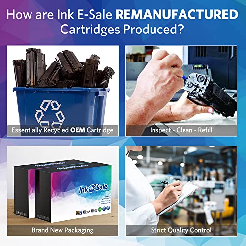 INK E-SALE Remanufactured Toner Cartridge Replacement for HP 131A 131X CF210A CF210X CF211A CF212A CF213A Toner High Yield Set for HP LaserJet Pro 200 M251n M251nw M251 MFP M276nw M276n Color Printer