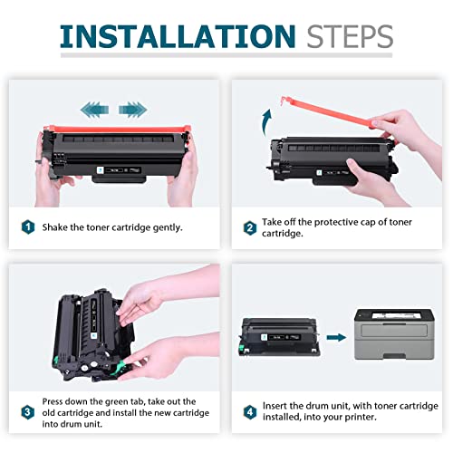 inkalfa TN730 TN760 Toner Cartridge Compatible Replacement for Brother TN760 TN-760 TN 760 TN-730 for HL-L2395DW MFC-L2710DW HL-L2350DW MFC-L2750DW DCP-L2550DW Printer (2 Pack, Toner TN-730/TN-760)