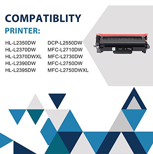 inkalfa TN730 TN760 Toner Cartridge Compatible Replacement for Brother TN760 TN-760 TN 760 TN-730 for HL-L2395DW MFC-L2710DW HL-L2350DW MFC-L2750DW DCP-L2550DW Printer (2 Pack, Toner TN-730/TN-760)