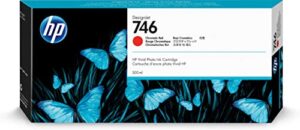 hp 746 chromatic red 300-ml genuine ink cartridge (p2v81a) for designjet z6 & z9+ large format printers