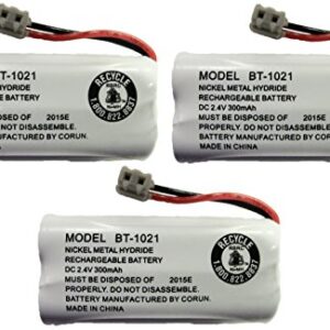 New Genuine OEM Uniden BT-1021 BBTG0798001 Cordless Handset Rechargeable Battery (3-Pack)