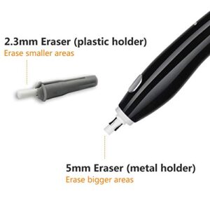 Electric Eraser for Artists, AFMAT Electric Eraser Kit,140 Eraser Refills, Rechargeable Electric Erasers for Drafting, Electric Pencil Eraser, Battery Operated Eraser for Drawing Pencils, Crafts, Arts