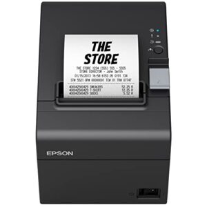 Epson TM-T20III Thermal POS Receipt Printer, Black - USB Type B + Ethernet and DK Port, Requires USB Wireless Dongle - Print Speeds Up to 250mm/sec, 203 dpi, Auto-Cutter, Monochrome, DAODYANG