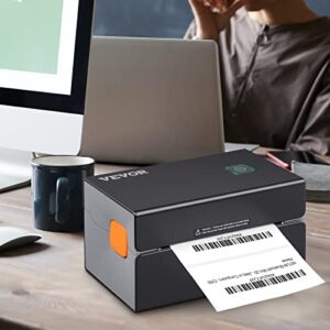 VEVOR HD(300DPI) Thermal Label Printer, Shipping Label Printer w/Auto Label Recognition, Support Windows/MacOS/Linux/Chromebook, Compatible w/Amazon, Ebay, Shopify, USPS, Etsy, UPS, etc.