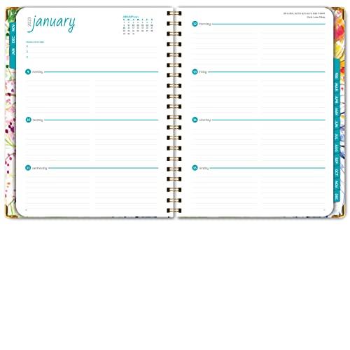 HARDCOVER 2023 Planner: (November 2022 Through December 2023) 8.5"x11" Daily Weekly Monthly Planner Yearly Agenda. Bookmark, Pocket Folder and Sticky Note Set (Tree Seasons)