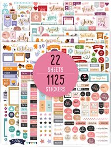 aesthetic monthly planner stickers – 1100+ beautiful design accessories enhance and simplify your planner, journal and calendar