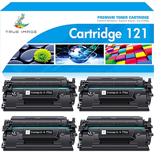 TRUE IMAGE Compatible Toner Cartridge Replacement for Canon 121 CRG-121 CRG121 for Canon imageCLASS D1620 D1650 High Yield Ink Printer (Black, 4-Pack)