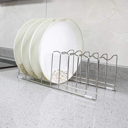 FLSEPAMB Lid Organizer Pot Lid Organizer Pot Lid Rack Holder Suitable for Bakeware Dish Plate, Cutting Boards, Pots & Pans, Serving Trays, Reusable Containers in Cabinet Pantry (1 Pack)