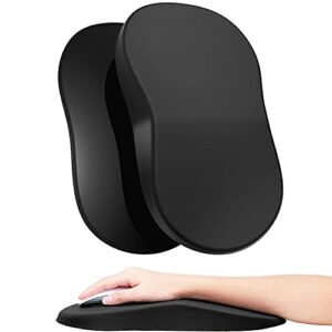 hueilm ergonomic mouse pad wrist support,pain relief mouse pads with wrist rest,entire memory foam mouse pad with non-slip pu base,comfortable mousepad perfect for office & home（black）