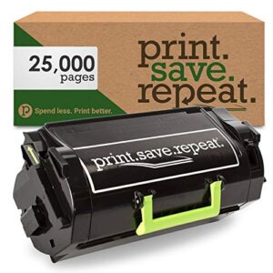 print.save.repeat. lexmark 521h high yield remanufactured toner cartridge for ms710, ms711, ms810, ms811, ms812 laser printer [25,000 pages]