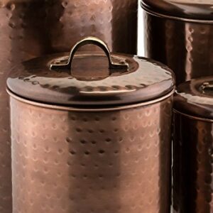 Old Dutch Canister (Set of 4), 4 quart/2 quart/1½ quart/1 quart, Antique Copper