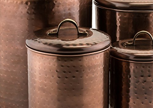 Old Dutch Canister (Set of 4), 4 quart/2 quart/1½ quart/1 quart, Antique Copper