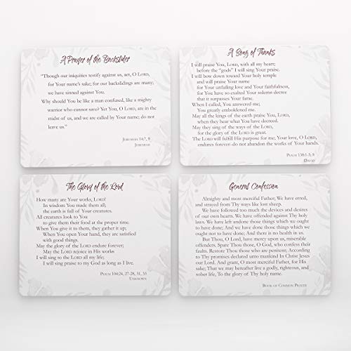 Christian Art Gifts Prayer Cards In Tin | My Prayers – 50 Double Sided Cards | Bible Verse Encouraging Gift for Women