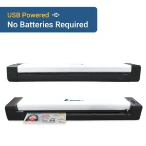 Raven Go Portable Mobile Document Scanner for PC and Mac with Simplex Sheet-Fed Scanning