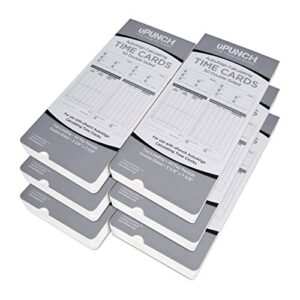 300 upunch time cards for hn4000 autoalign calculating time clocks