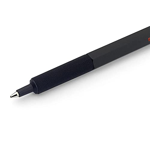 rOtring 600 Ballpoint Pen, Medium Point, Black Ink, Black Barrel, Refillable